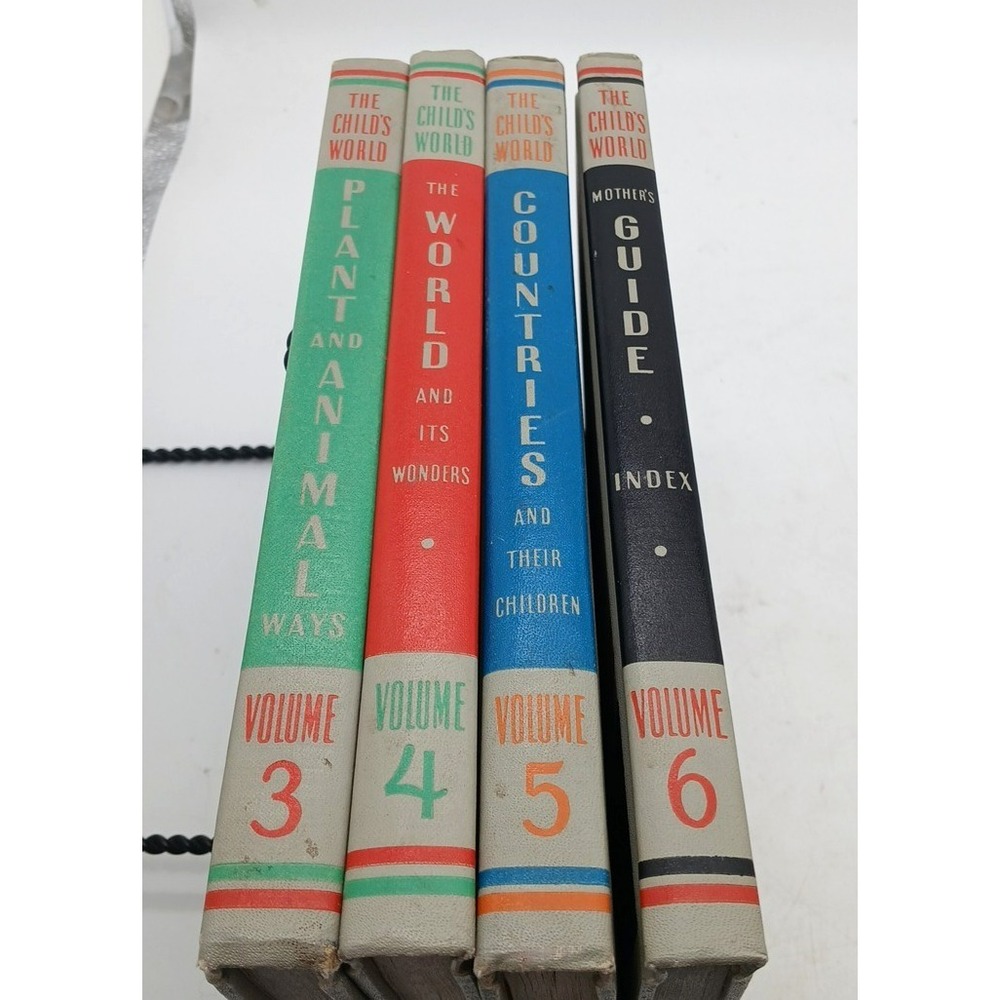 Vintage 1950's The Child's World Book Set & Mothers Guide Index Set 2- 6 lot 4